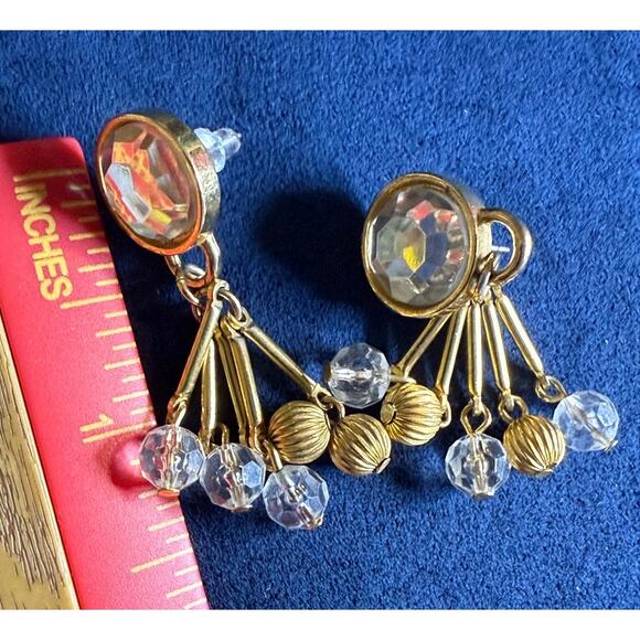 Liz Claiborne Pierced Dangle Drop Tassel Earrings - Picture 3 of 7